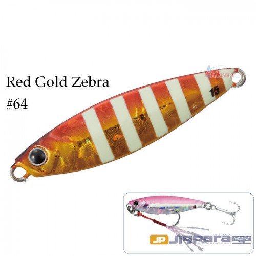Джиг Jigpara Micro JPM-10g 5 см 10 гр #64 Red Gold Zebra - Major Craft Джиг Jigpara Micro JPM-10g 5 см 10 гр #64 Red Gold Zebra - Major Craft